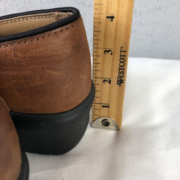Ariat Steel Toe Work Shoes Womens Size 8.5 Brown Leather Slip On Clog 10002367 - Picture 7 of 16